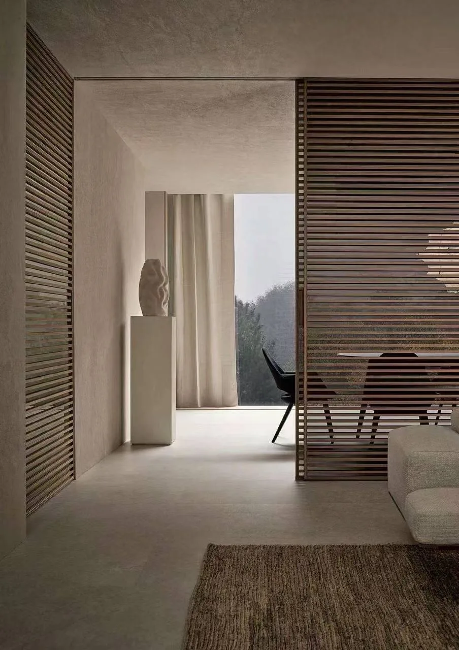 Custom divider carpentry in a Singapore home