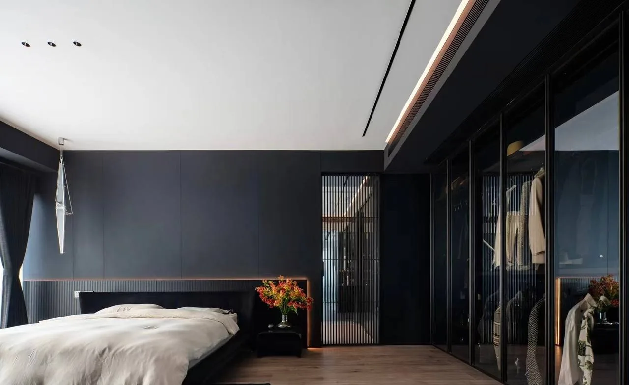 Full-height wardrobe carpentry in a Singapore home